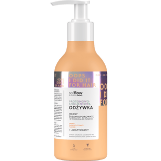 Conditionneur émollient-protéiné pour les cheveux à porosité moyenne et ayant tendance à friser so!flow - 1
