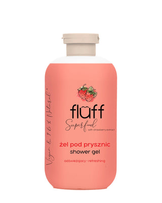Gel douche au parfum de fraise pour nourrir et exfolier en douceur Fluff - 1