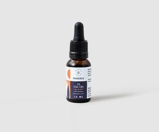Huile CBD 5 % Sleep Manaya pour le sommeil avec mélatonine