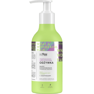 Conditionneur émollient-protéiné pour les cheveux à faible porosité et manquant de volume so!flow - 1