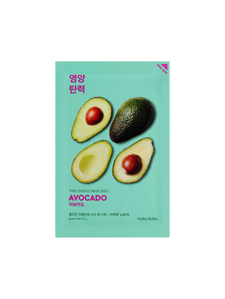Masque en tissu de coton à l’extrait d’avocat Pure Essence Holika Holika - 1