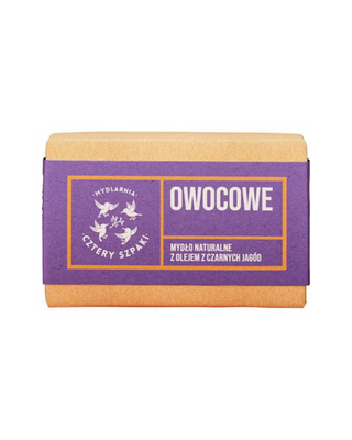 Savon aux fruits à l'huile de baies noires purifiant, nourrissant, Mydlarnia Cztery Szpaki - 1