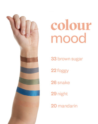 Ombre à paupières matte Colour mood dans une couleur chocolat noir 30 Cocoa Paese