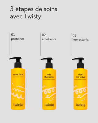 Coffret d’après-shampoings PEH protéines, émollients, humectants de Twisty - 4