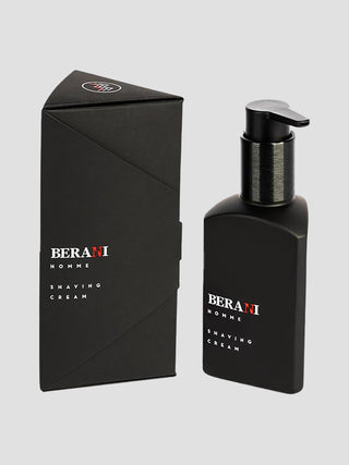Crème à raser pour homme à l’huile d’avocat et au squalane adoucissant la barbe Berani - 1