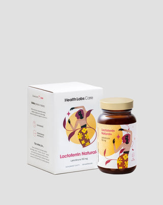Supplément alimentaire à la lactoferrine 150 mg issue du lait de vache Lactoferrin Natural+ Health Labs Care 30 gélules - 1