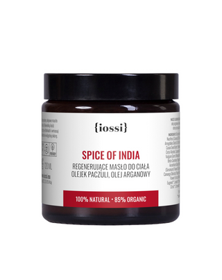 Beurre corporel aux acides oméga 6 et 9 au parfum herbo-épicé Spice of india Iossi