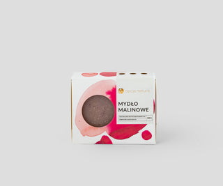 Savon traditionnel 100 % naturel à la framboise avec des huiles végétales Opcja Natura - 1