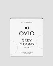 Lentilles de contact de couleur gris cendré, lentilles mensuelles zéro grey moons n° 1 Ovio