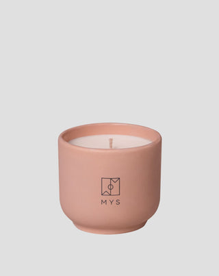 Bougie de soja au parfum de bonbon à la menthe dans un récipient en céramique Mys