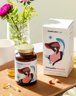 OmegaMe Prenatal Acides gras oméga 3 DHA et EPA de poisson à la vitamine D3 Health Labs Care 60 gélules - 2
