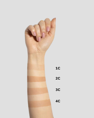 Poudre compacte illuminante et opaque pour le visage couleur 1C beige chaud Illuminating Paese - 2
