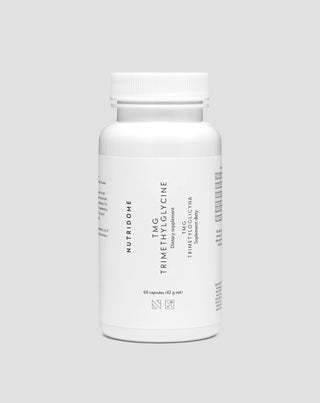 Triméthylglycine bétaïne TMG pour le métabolisme de l'homocystéine et le soutien du système cardiovasculaire Nutridome 60 pcs