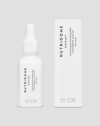 Sérum hydratant Nutridome pour le visage à 5 % d&#39;acide hyaluronique pour tous les types de peau