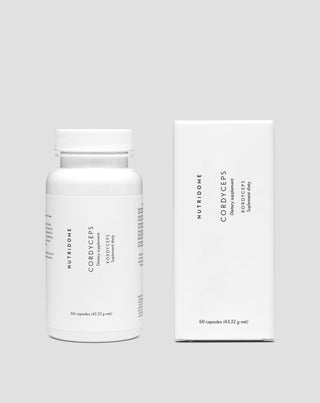 Extrait de Cordyceps 1200 mg 7% acide cordycépique Énergie Immunité Nutridome 60 gélules