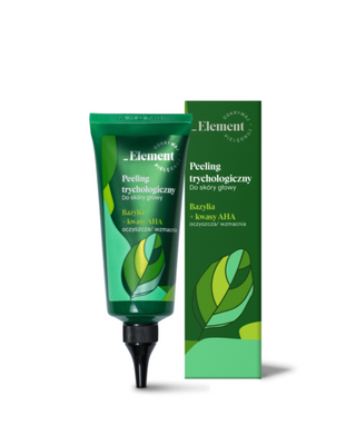 Gommage nettoyant trichologique du cuir chevelu à l’extrait de basilic et à l’élément acide de fruit Element - 1