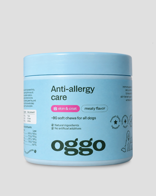 Complément pour allergies et peau sensible pour chien anti-allergy care Oggo 180 g