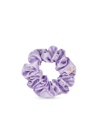 Chouchou en soie avec cristaux – lilac Crystallove - 3