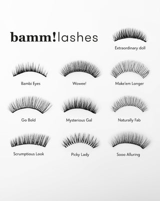 Faux cils en bande 2d à usage répété doux et légers Bambi Eyes Bamm!Lashes - 6