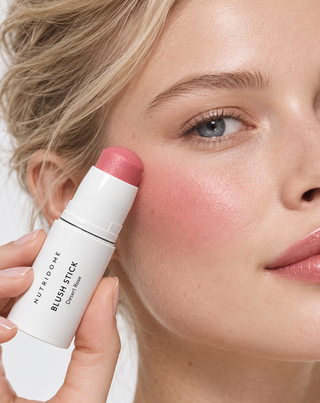 Set de maquillage et de contouring pour le visage: bronzer, blush et illuminateur en stick, Nutridome