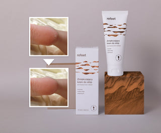 Crème adoucissante pour les pieds à l&#39;urée et au beurre de karité Refeet