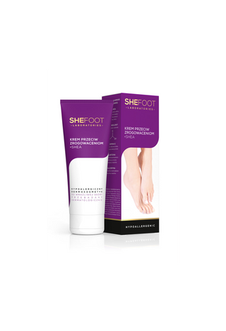 Crème anti-kératose au beurre de karité, à l'acide glycolique et à la vitamine E SheFoot - 1