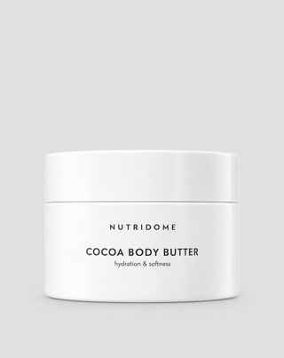 Beurre de cacao pour le corps avec céramides huiles naturelles et vitamine E Nutridome