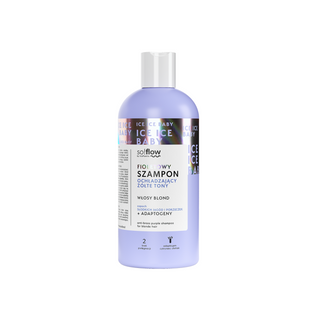 Shampooing violet pour refroidir les tons jaunes des cheveux blonds avec de la kératine végétalienne so!flow - 1