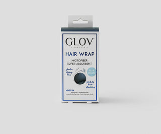 Turban blanc pour réduire le temps de séchage pour tous les types de cheveux Hair Wrap Glov - 2