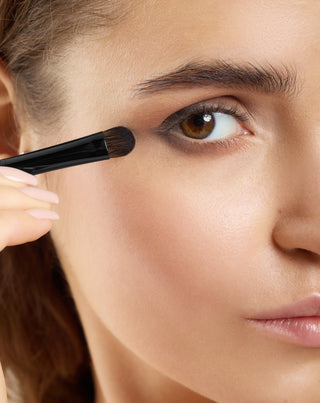 Pinceau pour ombres à paupières Nutridome avec poils synthétiques plats et arrondis - 2