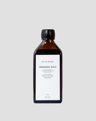 Huile immunité aux acides gras Oméga 3-6-9 liquide Nutridome Immuno 250 ml