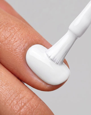 Vernis semi-permanent pour ongles UV/LED White Classic 001 Nutridome - 3