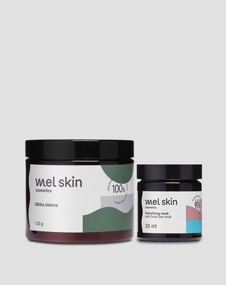 Coffret à base de boue de la mer Morte : masque purifiant et argile verte pour un nettoyage en profondeur - 1