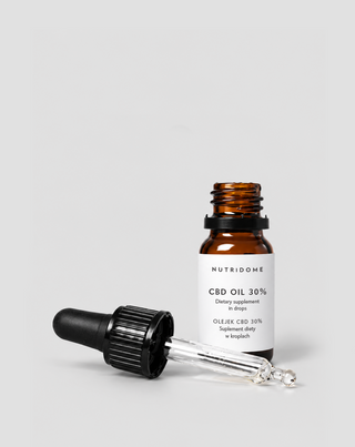 Huile CBD 30% en gouttes, spectre large sans THC avec CBG et CBN Nutridome