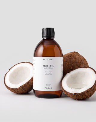 Huile MCT C8+C10 à boire pour soutenir l'énergie et la concentration Nutridome 500 ml