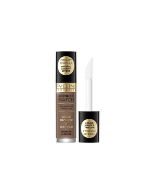 La poudre bronzante liquide crémeuse et légère Wonder Match No. 02 pour le wet contouring Eveline - 1