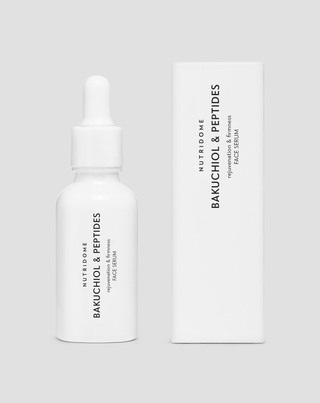 Sérum au bakuchiol et aux peptides anti-rides et fermeté, alternative végétale au rétinol Nutridome