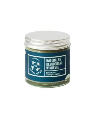 Déodorant crème non parfumé avec de la terre de diatomées pour prévenir les irritations et les plaies Mydlarnia Cztery Szpaki - 1