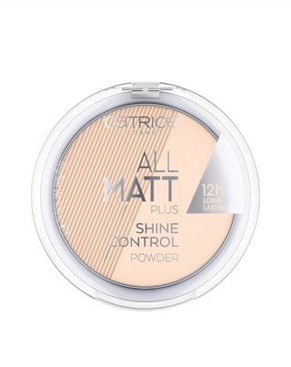 Poudre matifiante All Matt Plus Shine Control Powder 010 couleur Transparent Catrice