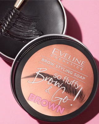 Savon végétal pour la mise en forme des sourcils So fluffy brown Brow&Go by Eveline - 2