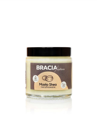 Beurre de karité non raffiné aux vitamines A et E apaisant et hydratant Bracia Mydlarze - 1