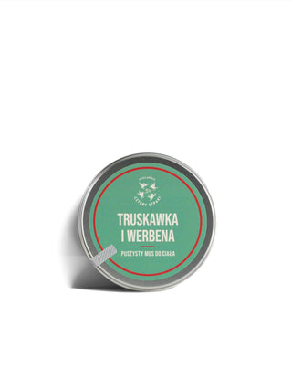 Mousse corporelle à la fraise et à la verveine au beurre de karité et à l'huile de coco Mydlarnia Cztery Szpaki - 1
