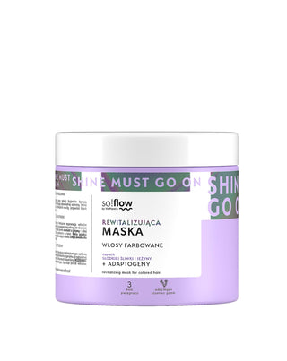 Masque revitalisant pour les cheveux colorés aux extraits de mûre et de prune so!flow