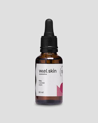 Huile lissante aux pépins de framboise pour le visage et les cheveux Mel Skin