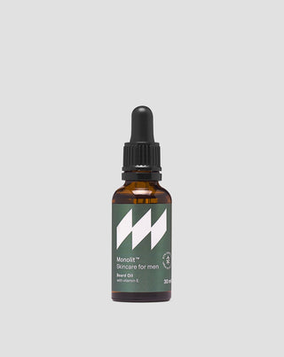 Huile à barbe Monolit à l'huile d'argan et à la vitamine E pour adoucir et revitaliser la barbe - 1