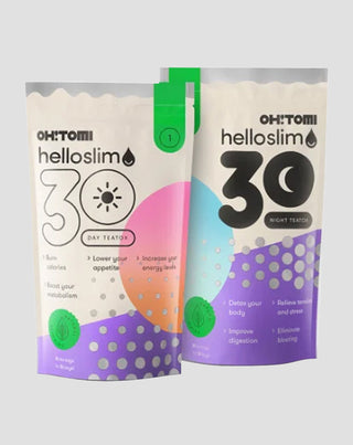 30-Day Body Detox – Fat Burner Day & Night Teas Hello Slim by Oh!Tomi1 - 1