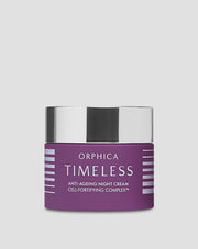 Crème de nuit hydratante Timeless Orphica contre les rides à la Centella Asiatica