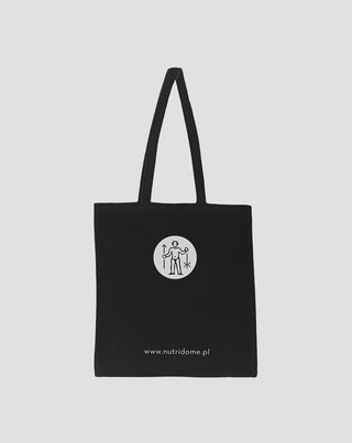 Sac à provisions Nutridome imprimé en coton biologique noir - 2