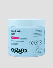 complément alimentaire fur & skin karma pour chiens pour un pelage beau et une peau saine oggo 180 g