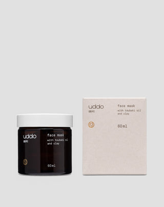 Masque pour le visage à l&#39;argile blanche, à l&#39;huile de tsubaki et à la vitamine E Uddo